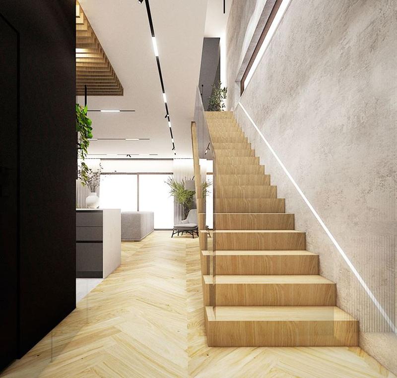 Materiały na schody: drewno, metal, szkło