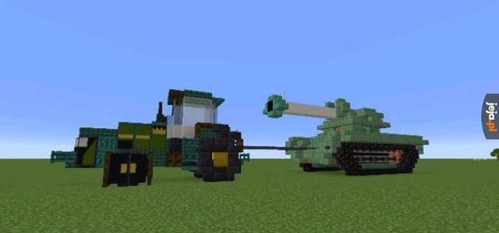 Kreatywne konstrukcje czołgu w Minecraft