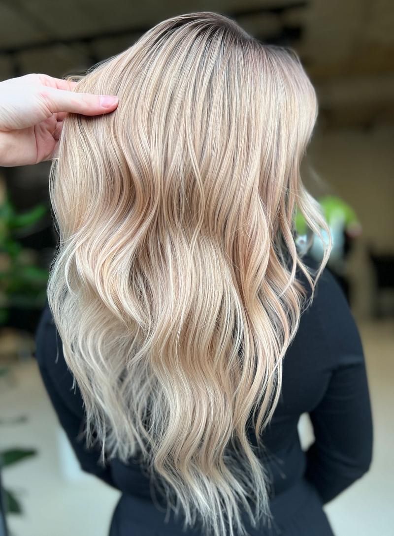 Techniki koloryzacji blond z odrostem