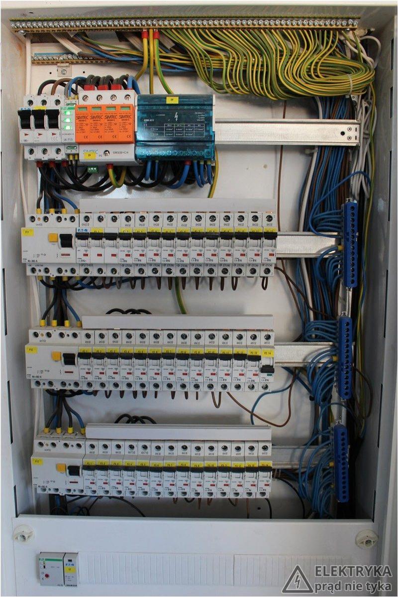 Budowa rozdzielnicy elektrycznej na fundamencie