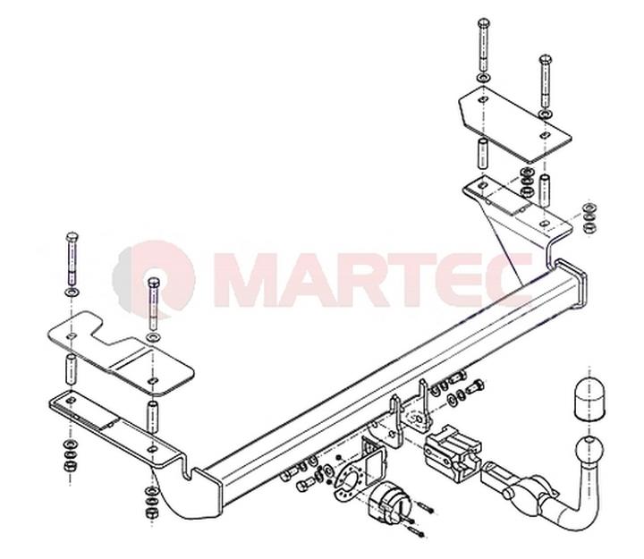 Narzędzia do montażu haka holowniczego